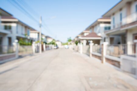 photo of blur housing estateの写真素材