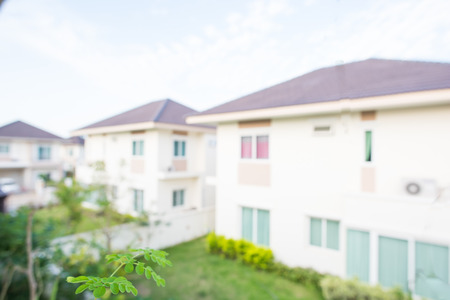 photo of blur housing estateの写真素材