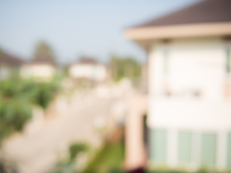 photo of blur housing estateの写真素材