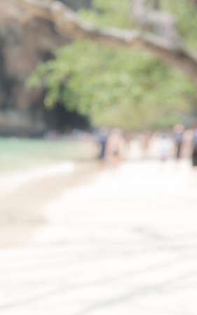 beach background from photo blurred lensの写真素材