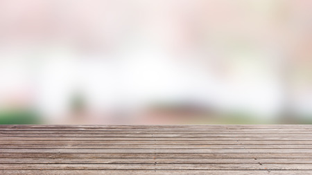 wood floor texture with blured backgroundの写真素材
