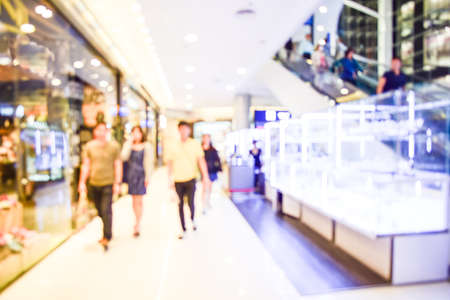 department store blurred