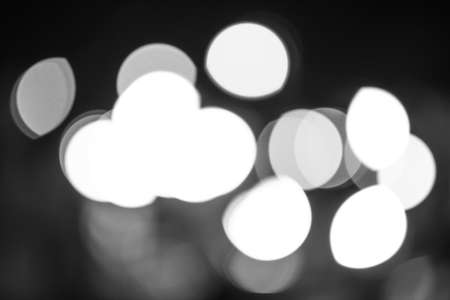 Gray bokeh from night lightの写真素材