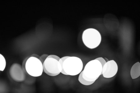 gray bokeh from night lightの写真素材