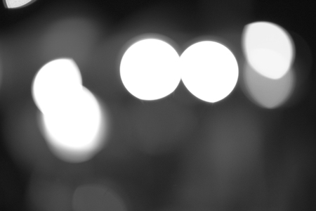 gray bokeh from night lightの写真素材