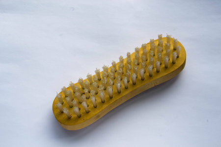 Clothes brush white backgroundの写真素材