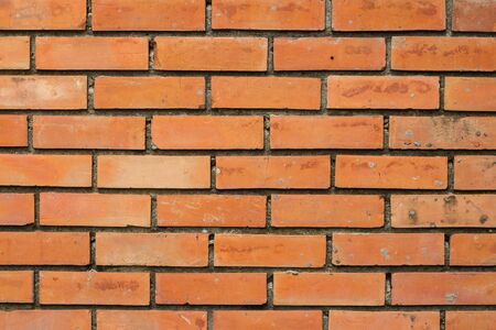 brick wall orangeの写真素材