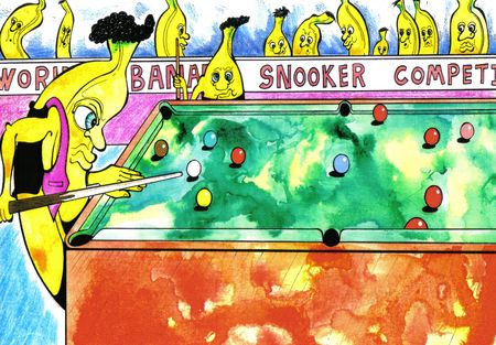 world banana snooker tournament. Yes of course bananas like to play snooker too.