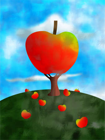 apple treeの写真素材