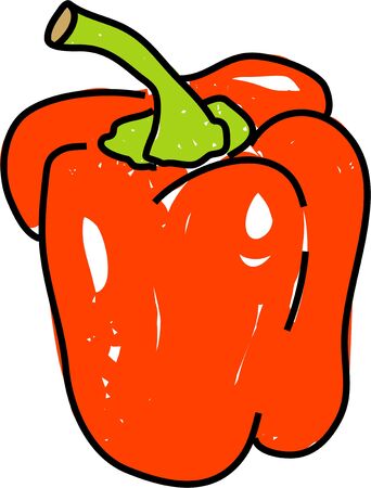 red bell pepperの写真素材