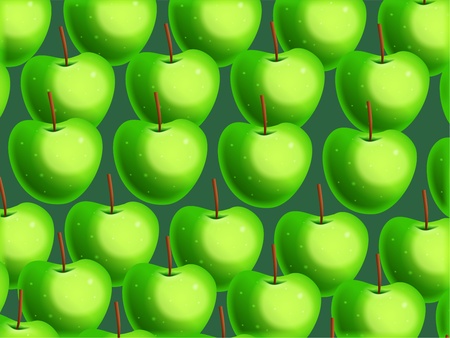 Vibrant green crispy apple wallpaper background design.の写真素材