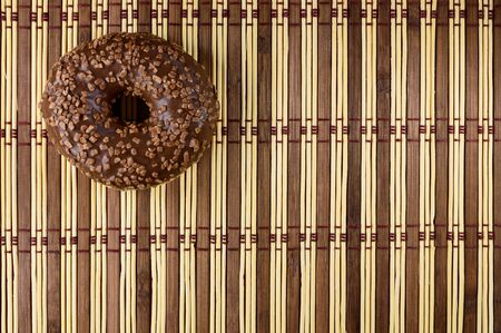Donut in chocolate glaze. design elementの写真素材
