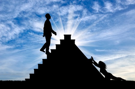 Feminism and social inequality. Social inequality between women and menの写真素材