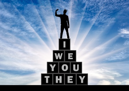 A selfish man with a crown considers himself better and more important than everyone else....