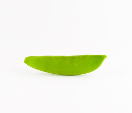 A single, ripe summer sweet pea pod.の写真素材