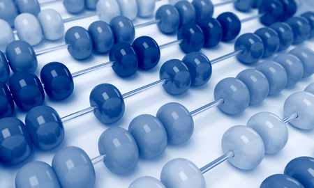 Close up abacus business view