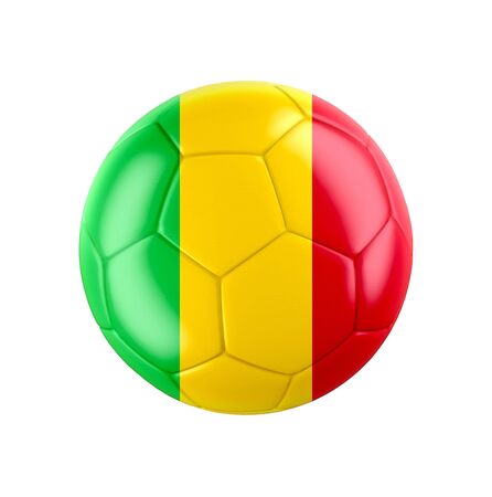 Soccer football ball with flag of Maliの写真素材