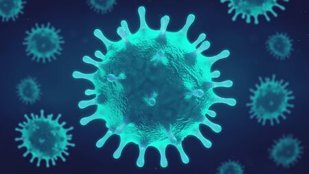 Corona Virus Covid-19 illustration - Microbiology And Virology Concept design