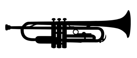 Trumpet silhouetteのイラスト素材
