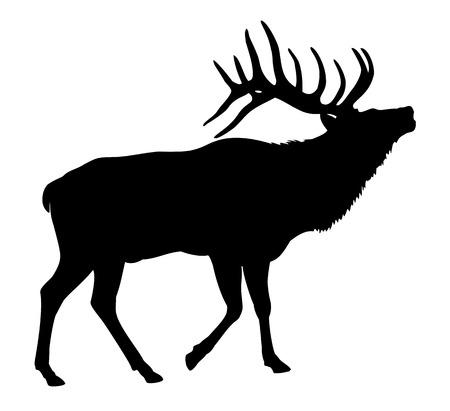 Elk Deer Silhouetteのイラスト素材