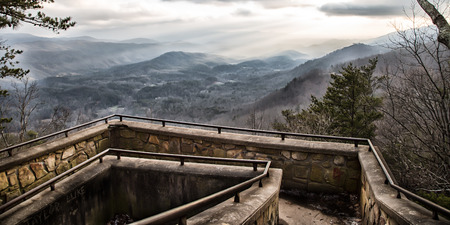 Overlook in Smoky Mountainsの写真素材