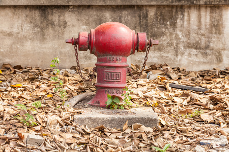 old fire hydrant in the park in Thailand.の写真素材