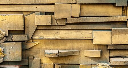 Old Grunge Vintage Wood Panels Backgroundの写真素材
