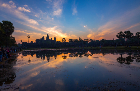 Angkor Wat, Angkor Thom, Siem Reap, Cambodiaの写真素材