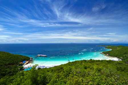 beautiful beach and tropical sea, Koh Larn, Pattaya, in thailand.の写真素材