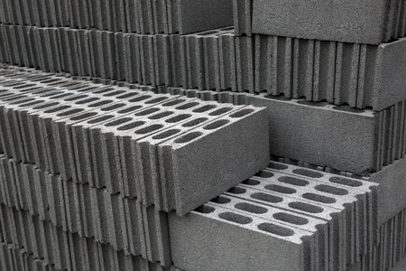 Colorful pattern of brick blocks for background.の写真素材