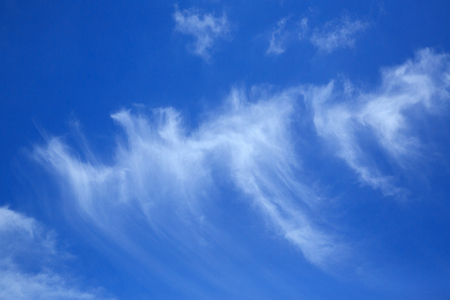 Blue sky with clouds for background.の写真素材