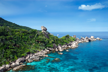 Tropical beach, Similan Islands, Andaman Sea, Thailand.の写真素材