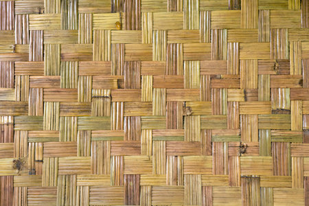 Patterns of woven bamboo for background.