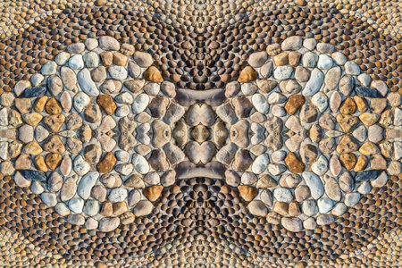 Healthy stone floor pattern in the park.