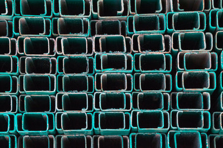 Steel beam pattern for construction.の写真素材