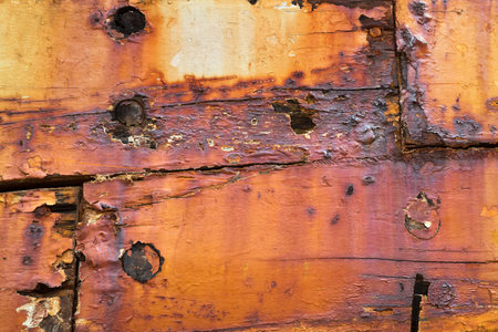 Colorful patterned old wooden wall for the background.の写真素材