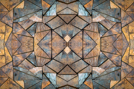 Colorful patterns of wood for the background.の写真素材