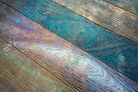 Textures and patterns of flooring.
