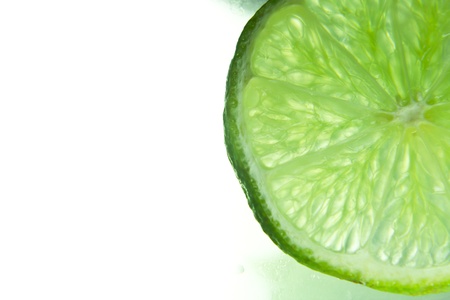 Abstract green background of lime slices