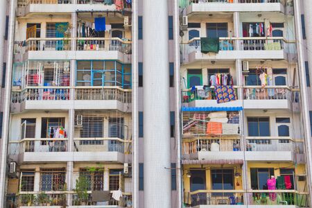 residential building in Yangon, Myanmarのeditorial素材