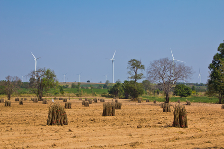 Electricity power wind turbineの写真素材