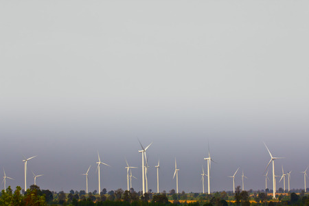 wind turbine farm in thailand