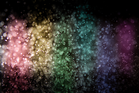 Colorful beautiful blurred bokeh background with copy spaceの写真素材