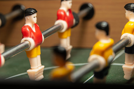 Close up table football soccer game.の写真素材