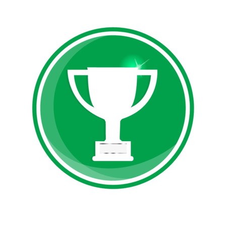trophy vector green backgroundのイラスト素材