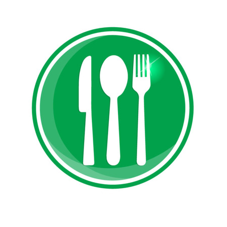 knife, fork and spoonのイラスト素材