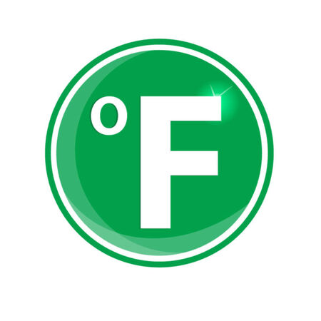fahrenheit circular iconのイラスト素材