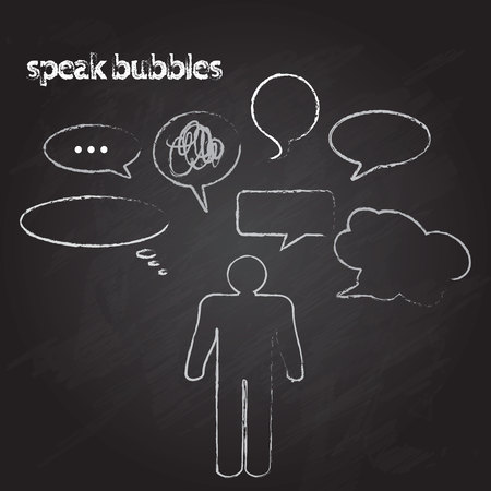 speak bubblesのイラスト素材