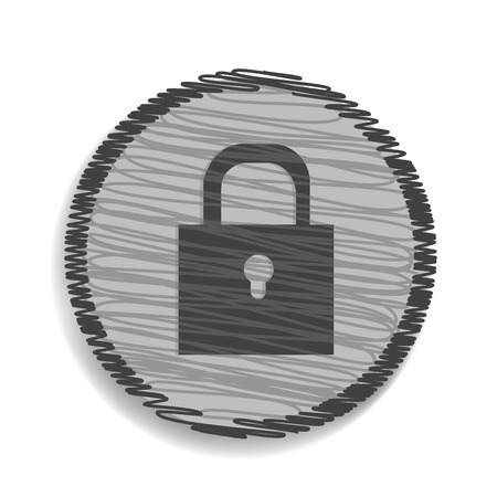 Lock icon. Vector EPS10.のイラスト素材