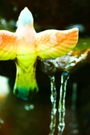 Bird ceramics in springの写真素材